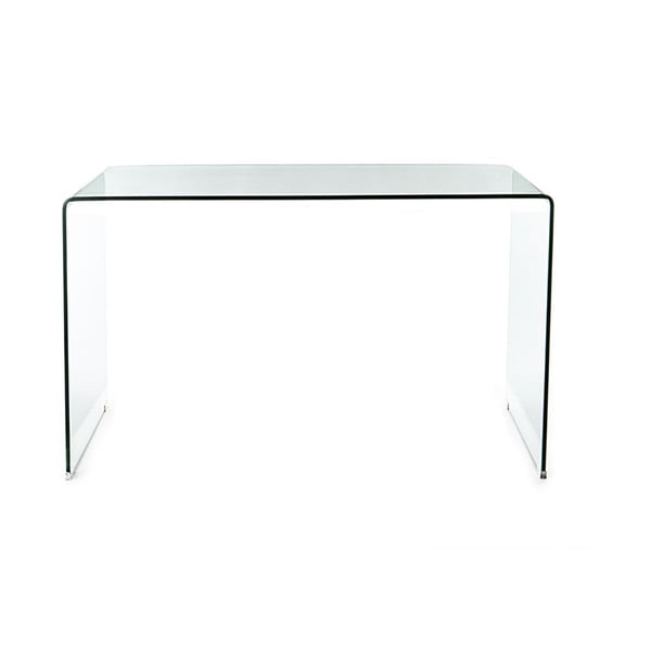 Skleněný pracovní stůl 70x126 cm Bend – Tomasucci