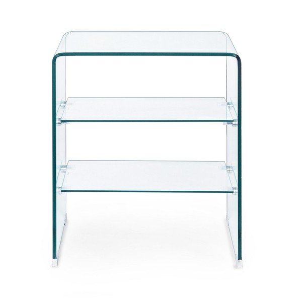 Skleněný odkládací stolek 40x50 cm Iride – Bizzotto