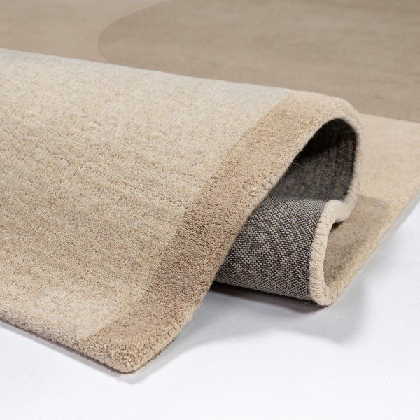 Ručně tkaný vlněný koberec v přírodní barvě 150x240 cm Lozenge – Flair Rugs-image-2