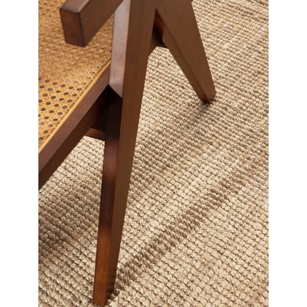 Krémový jutový kulatý koberec ø 200 cm Bouclé Jaipur – Hanse Home-image-4