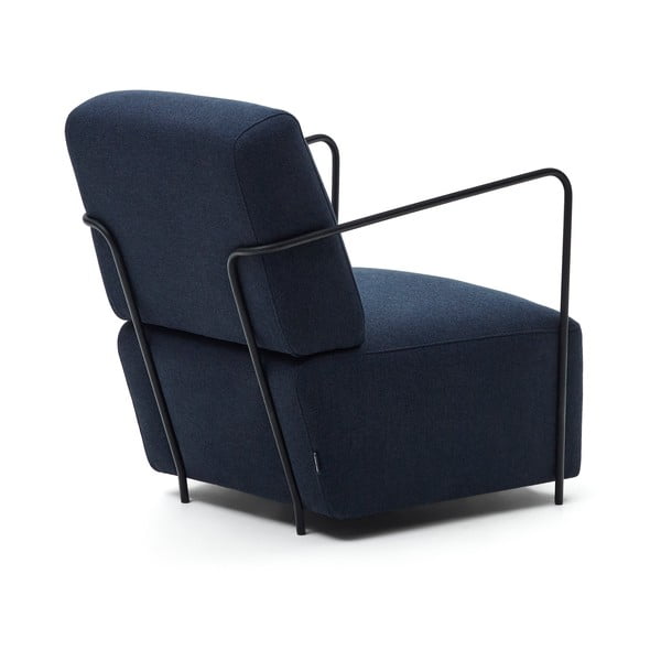 Modré křeslo Gamer – Kave Home-image-3