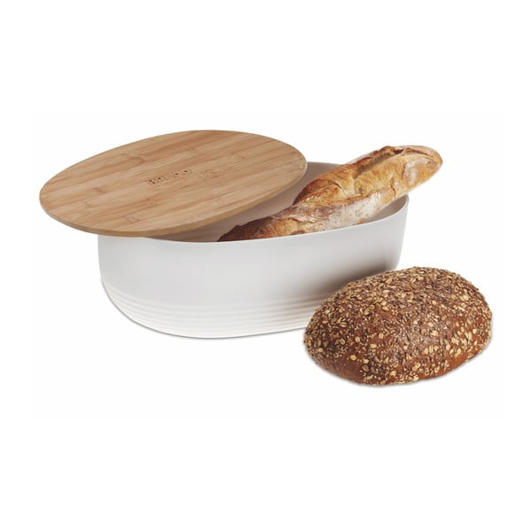 Bílá dóza na chleba Kela Namur, 37,5 x 23 cm-image-2