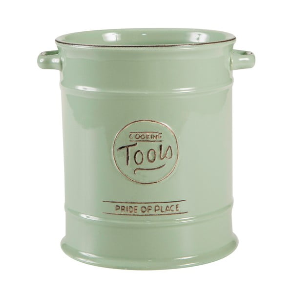 Zelená keramická dóza na kuchyňské náčiní T&G Woodware Pride Of Place