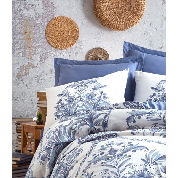 Bavlněné povlečení s prostěradlem Cotton Box Egina, 200 x 220 cm-image-1