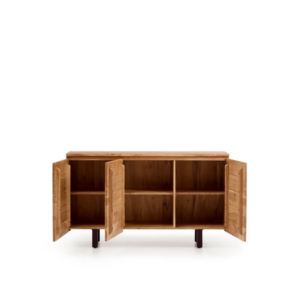 Komoda z masivu akácie v přírodní barvě 150x88x40 cm Uxue – Kave Home-image-4