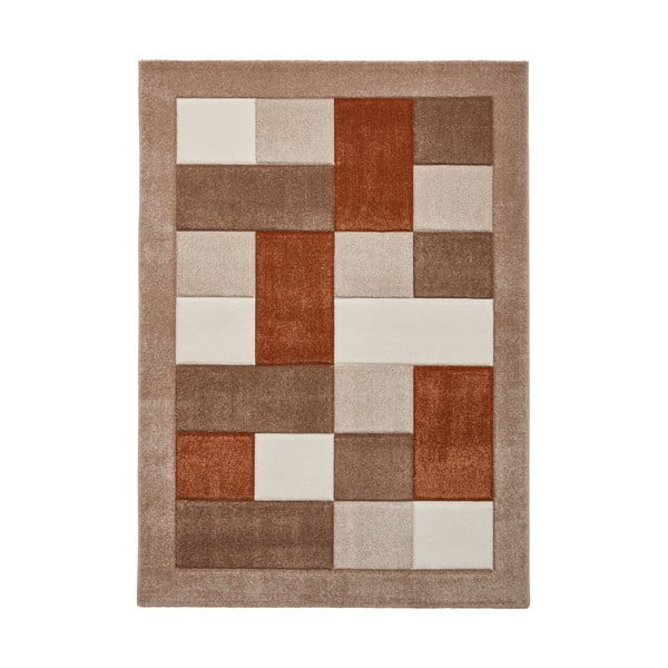 Terakotovo-béžový koberec Think Rugs Brooklyn, 200 x 290 cm