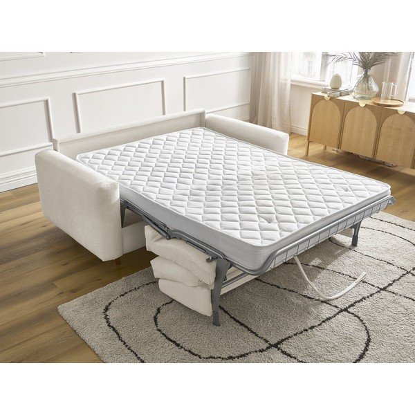Béžová pohovka na každodenní spaní/rozkládací 220 cm Cocoone – Bobochic Paris-image-1