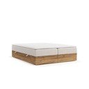 Boxspring postel s úložným prostorem v béžovo-přírodní barvě 180x200 cm Faro – Maison de Rêve