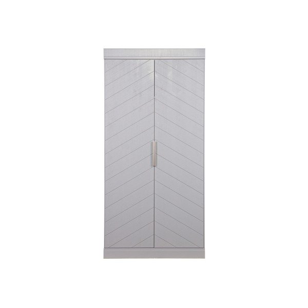 Šedá skříň z borovicového dřeva De Eekhoorn Herringbone-image-2