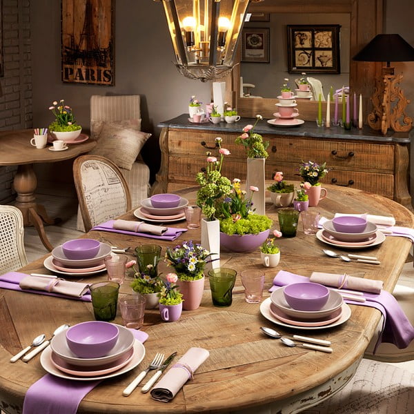 18dílná sada talířů Kaleidos Levisia-image-1