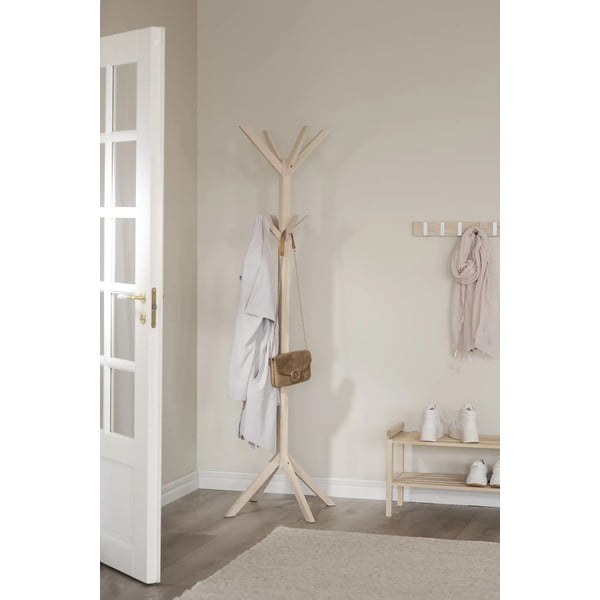 Věšák z dubového dřeva v přírodní barvě Confetti – Rowico-image-1