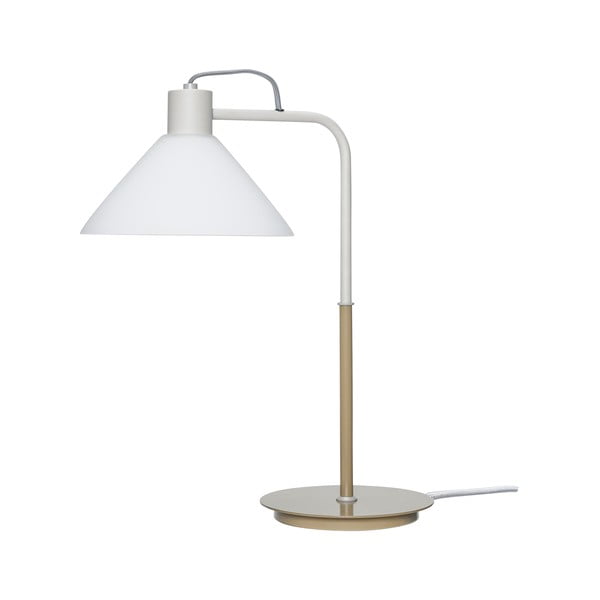 Bílá stolní lampa se skleněným stínidlem (výška 44 cm) Spot – Hübsch