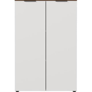 Šedobéžová skříňka v dekoru ořechu 81x120 cm Ancona - Germania