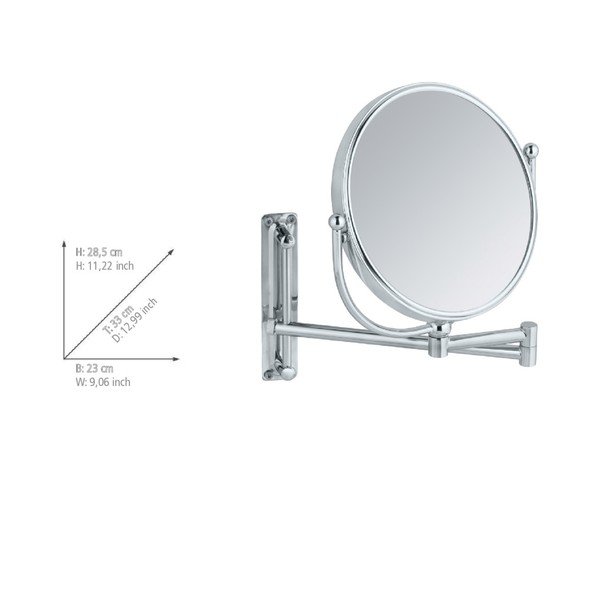 Kosmetické zrcadlo ø 19 cm Deluxe – Wenko-image-1