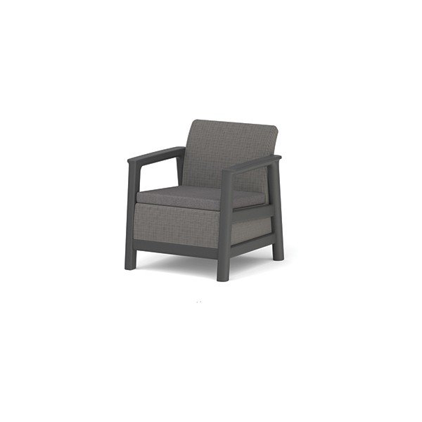 Šedá plastová zahradní křesla v sadě 2 ks Scandi Linea – Keter