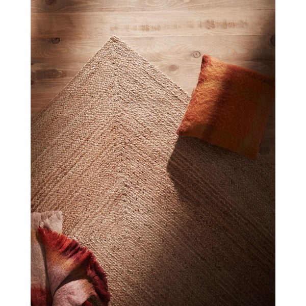 Jutový koberec v přírodní barvě 200x300 cm Alfombra – Kave Home-image-1