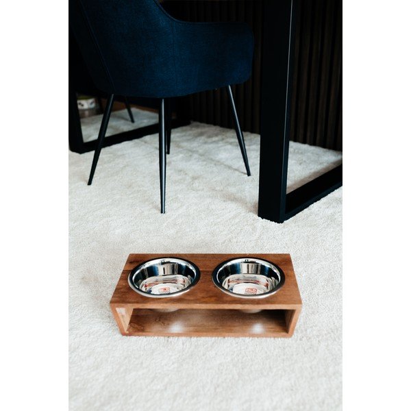 Dřevěný set misek s podstavcem pro psa Dog Fantasy – Plaček Pet Products-image-2
