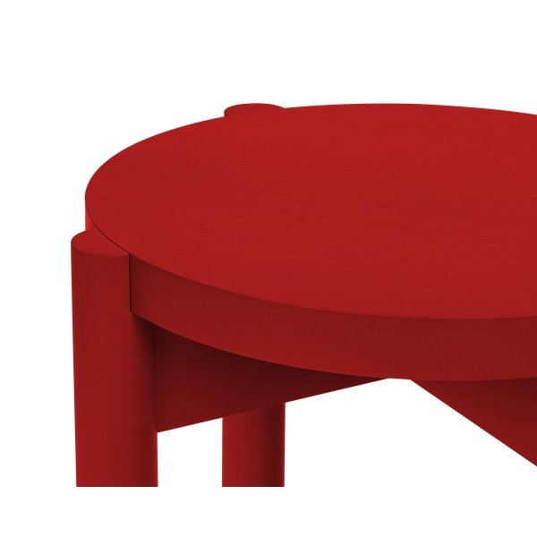 Červená stolička z bukového dřeva Hopp – noo.ma-image-3