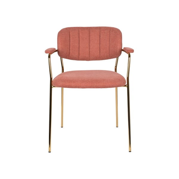 Růžové jídelní židle v sadě 2 ks Jolien – White Label-image-2