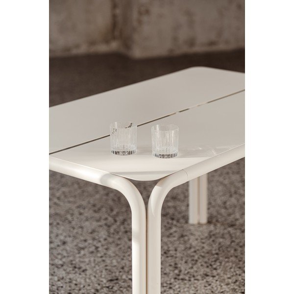 Kovový zahradní jídelní stůl 84x135 cm Nokk – noo.ma-image-4