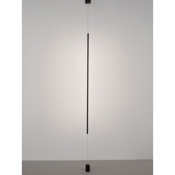 Matně černá hliníková LED stojací lampa (výška 300 cm) Elettra – Nova Luce-image-2