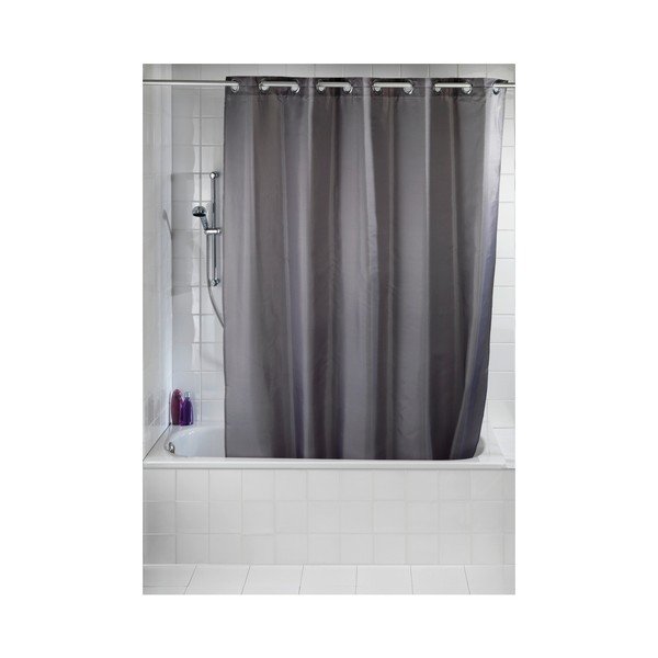 Šedý sprchový závěs Wenko Comfort Flex, 180 x 200 cm-image-1