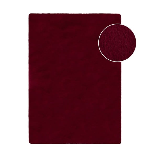 Vínová syntetická kožešina 160x230 cm Ivy Luxury Fur – Flair Rugs