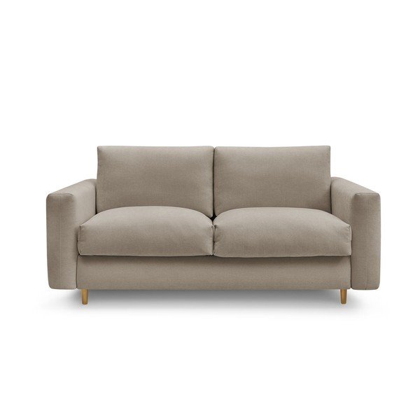 Taupe pohovka na každodenní spaní/rozkládací 220 cm Cocoone – Bobochic Paris