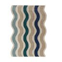 Modrý ručně tkaný vlněný koberec 140x200 cm Cascade Wool – Flair Rugs