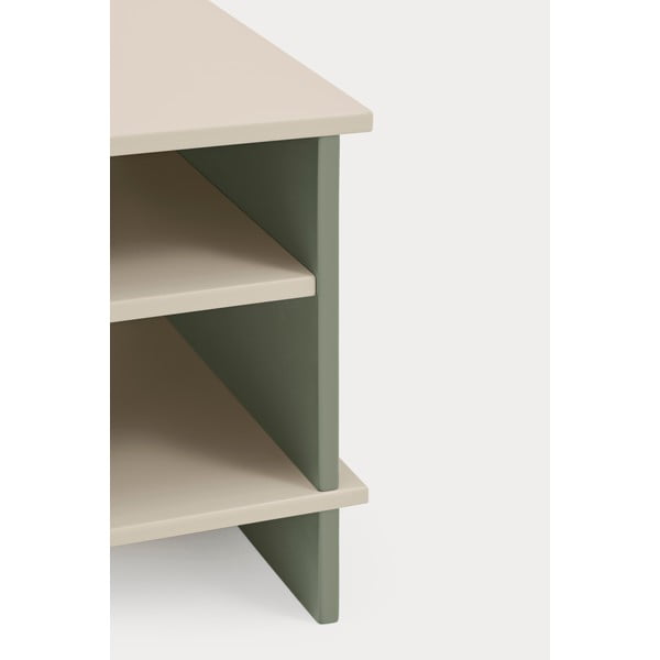 Zeleno-krémový noční stolek s poličkami Inari – Teulat-image-4