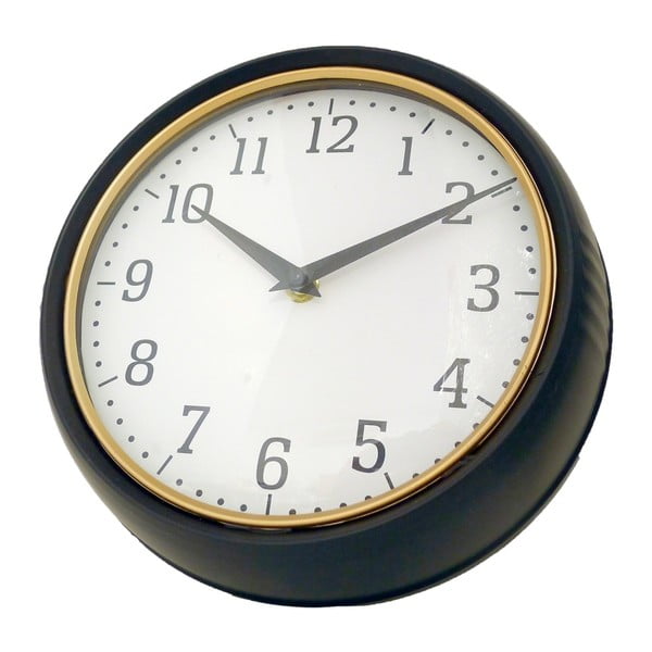 Černé nástěnné hodiny Maiko Reloj, ⌀ 24 cm