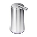Šedý automatický ocelový dávkovač mýdla 266 ml - simplehuman