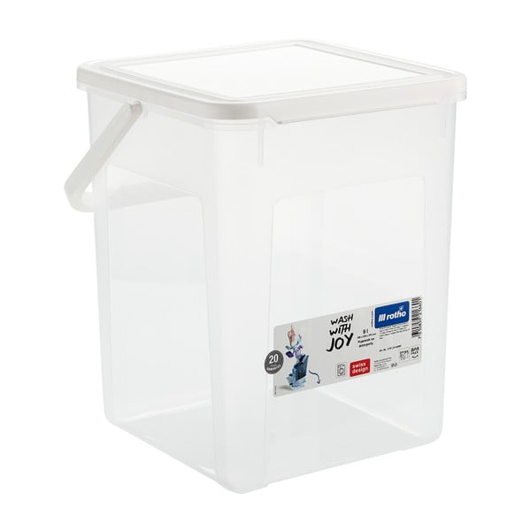 Plastový úložný box s víkem 23x24x27 cm – Rotho-image-4