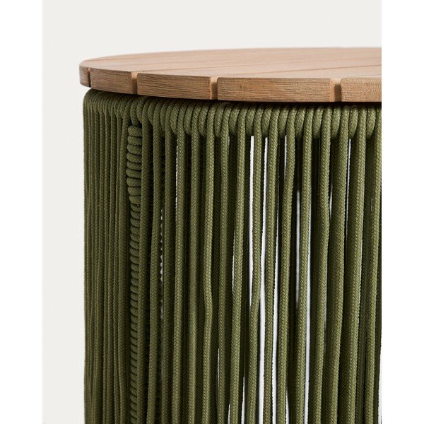 Kulatý zahradní stolek s deskou z akácie ø 40 cm Dandara – Kave Home-image-3