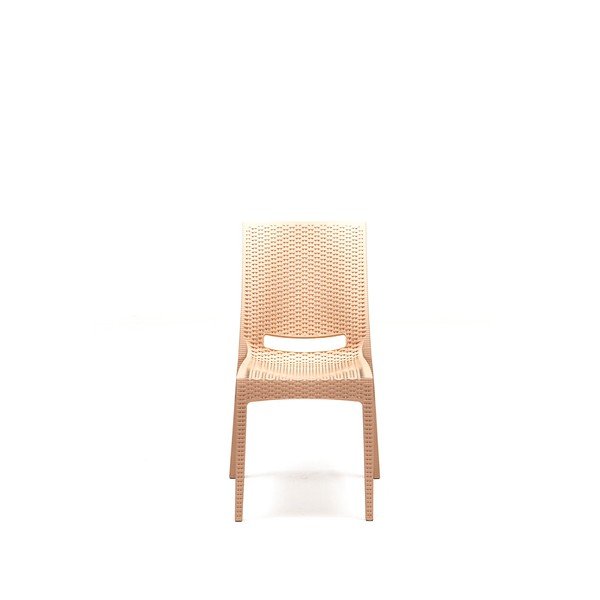 Béžový zahradní jídelní set z umělého ratanu pro 4 Rattan – Floriane Garden-image-2