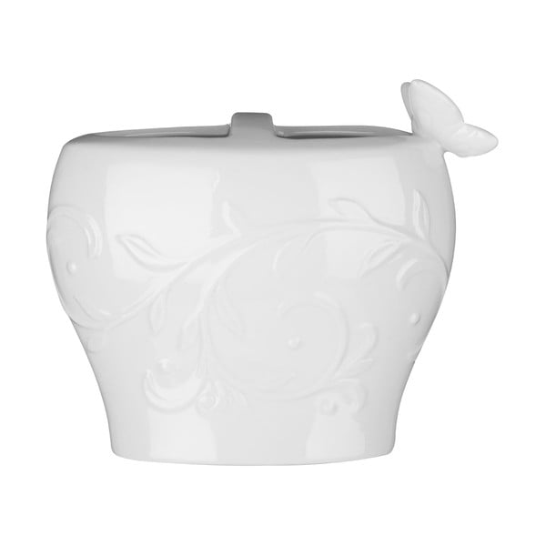 Bílý stojan na kartáčky z porcelánu Premier Housewares, 14 x 12 cm