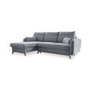 Světle šedá rozkládací rohová pohovka Miuform Scandic Lagom, levý roh