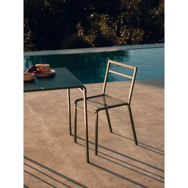 Zelená kovová zahradní židle Oto – noo.ma-image-1