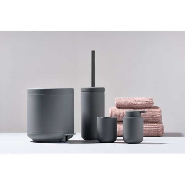 Šedý koupelnový odpadkový koš s pedálem Zone UME, 4 l-image-2