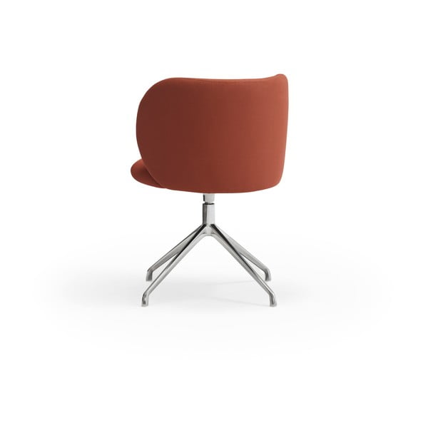 Čalouněné jídelní křeslo v cihlové barvě Mogi – Teulat-image-4