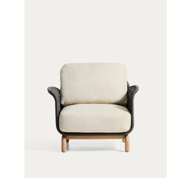 Béžové polstrované zahradní křeslo Alipa – Kave Home-image-4