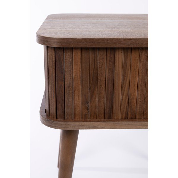 Hnědý noční stolek v dekoru ořechu Barbier – Zuiver-image-3