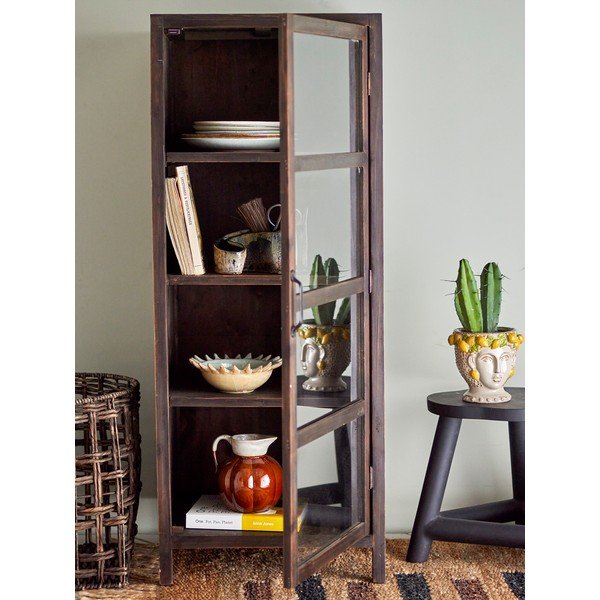 Vitrína z jedlového dřeva v přírodní barvě 45x125 cm Marl – Bloomingville-image-1