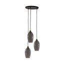 Závěsné svítidlo se skleněným stínidlem v tmavě šedo-bronzové barvě  ø 35 cm Lukaro – Light & Living