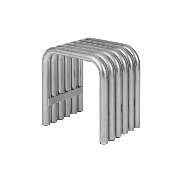 Kovová zahradní židle ve stříbrné barvě Nokk – noo.ma