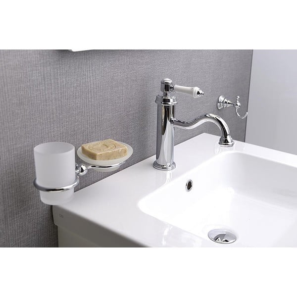 Stojánková umyvadlová baterie v leskle stříbrné barvě Vienna – Sapho-image-3