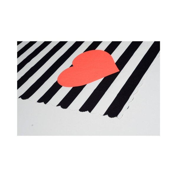 Běhoun na stůl z mikrovlákna Minimalist Cushion Covers Stripes with Heart, 45 x 145 cm-image-1
