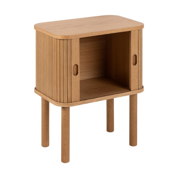 Noční stolek v dekoru dubu v přírodní barvě Langley – Actona-image-3