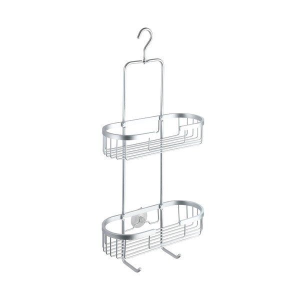 Závěsná dvoupatrová koupelnová polička Wenko Gomo-image-2