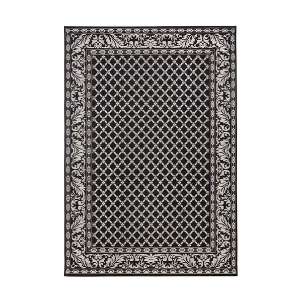Černo-krémový venkovní koberec NORTHRUGS Royal, 115 x 165 cm